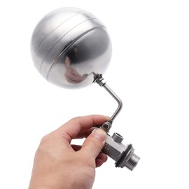 CoCocina Stainless Steel Floating Ball Valve, DN15 1/2 inch, 90 Degree Water Level Control