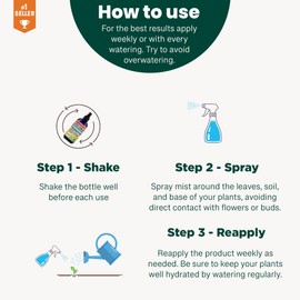 Gardenera Premium Nutritional Plant Food Spray for MANGO - Balanced Nutrition | Excellent for All Live Indoor and Outdoor Mango Trees - 8oz