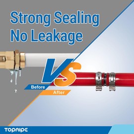 (Pack of 50) Topaipe 1 inch PEX Cinch Clamps Rings, Stainless Steel Pipe Clamp Rings, Pex Fitting Clamps Pinch Ring, Pex Crimping Tool for PEX Tubing Pipe Fitting Connections