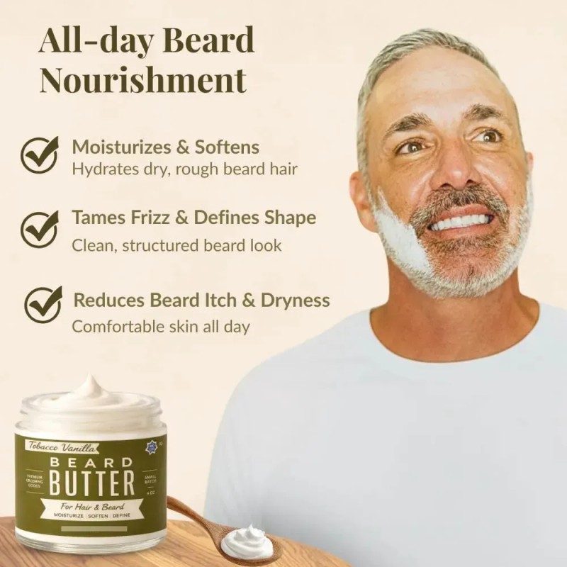 Manteca Corporal Y Para Barba Con Aroma A Tabaco Y