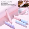 3 Pcs Silicone Nail Brush,Pink Purple Blue Multifunction Nail Art