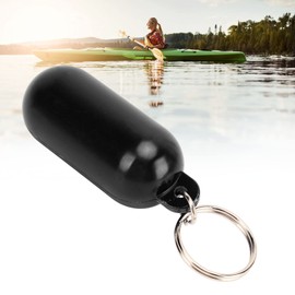 Bewinner Floating Boat Key, Floating Keychain Pill Shape Plastic Float Keychain for Boating, Fishing, Kayaking, Surfing, Sailing and (Black)