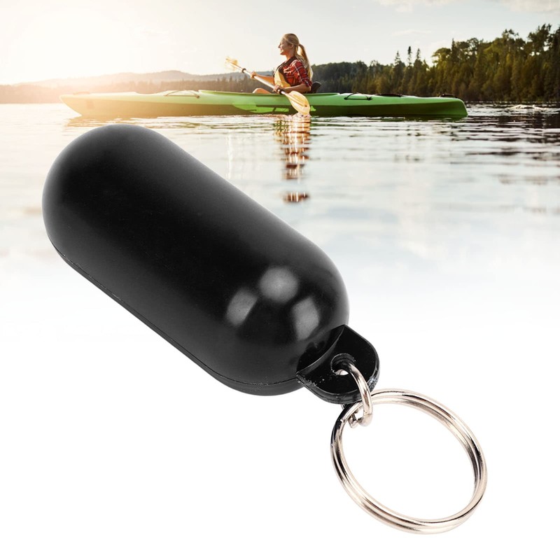 Bewinner Floating Boat Key, Floating Keychain Pill Shape Plastic Float