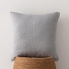 Set of 2 Plain Cotton Jacquard Diamond Cushion Covers 45