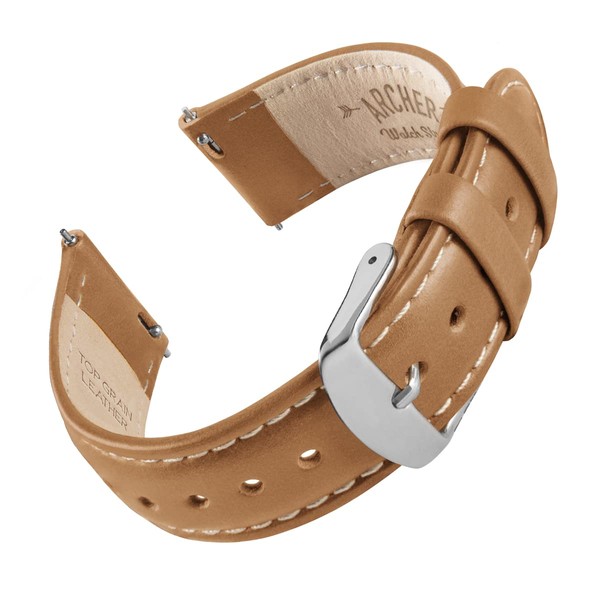 Archer Watch Straps - Top Grain Leather Quick Release Watch