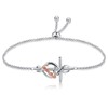 POPLYKE 925 Sterling Silver Grandmother Bracelet Set Mother's Day Bracelet
