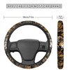 Wanyint Wolf Camo Hunting Forest 15 Inch Car Steering Wheel