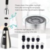 sontiy Metal Kitchen Faucet Head Replacement, 3-Function Pull Down Spray
