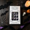 Halloween Press on Nails Short Square 3D Fake Nails Black
