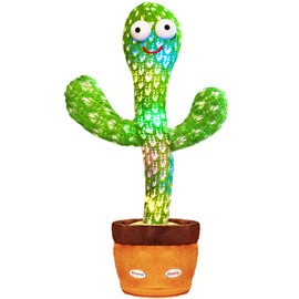 Keculf Dancing Cactus Toy Talking Cactus Baby Toys, Singing Cactus Toy Cactus, Mimicking Cactus Toy for Babies Smart Cactus Toy, Repeats What You say(120 Songs in English)