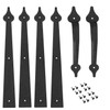 Homode Decorative Garage Door Hinges Handles, Faux Garage Door Accents,