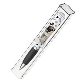 ANINKABOVE I Love My Dog White Ballpoint Pen, 1 Pen, 3-Sided, Dog Birthday Cute Pens, Fun Pens Dog Lovers Gifts For Women & Dog Dad Cool Pens, Dog Mom Gifts - Cute School Supplies Dog Pens (Pug Gift)
