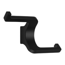 SOTECH Bill Double Hooks Matt Black 107.5 x 64.5 x 38.5 mm with Concealed Mounting Coat Hook from the BlackLine Collection