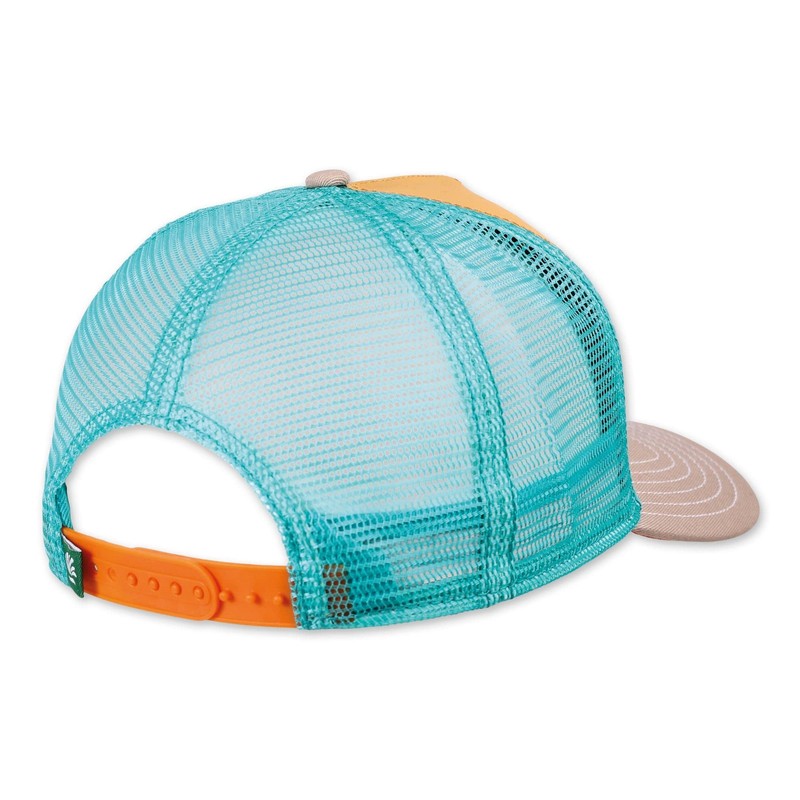 Coastal Surfy Car Khaki/Orange HFT Trucker Cap, HFT-SurfyCar-Khaki-#30325