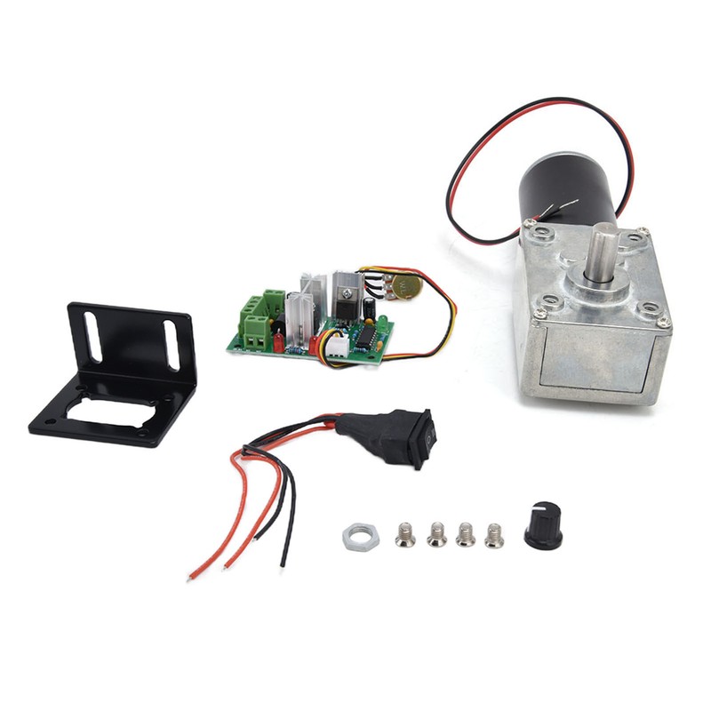 DC12V Geared Motor Turbo Worm Speed Reduction Machinery Accessories with