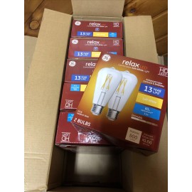 GE 12 Bulbs GE relax HD LED Light 60w Replacement 2700K 500 Lumens bulbs