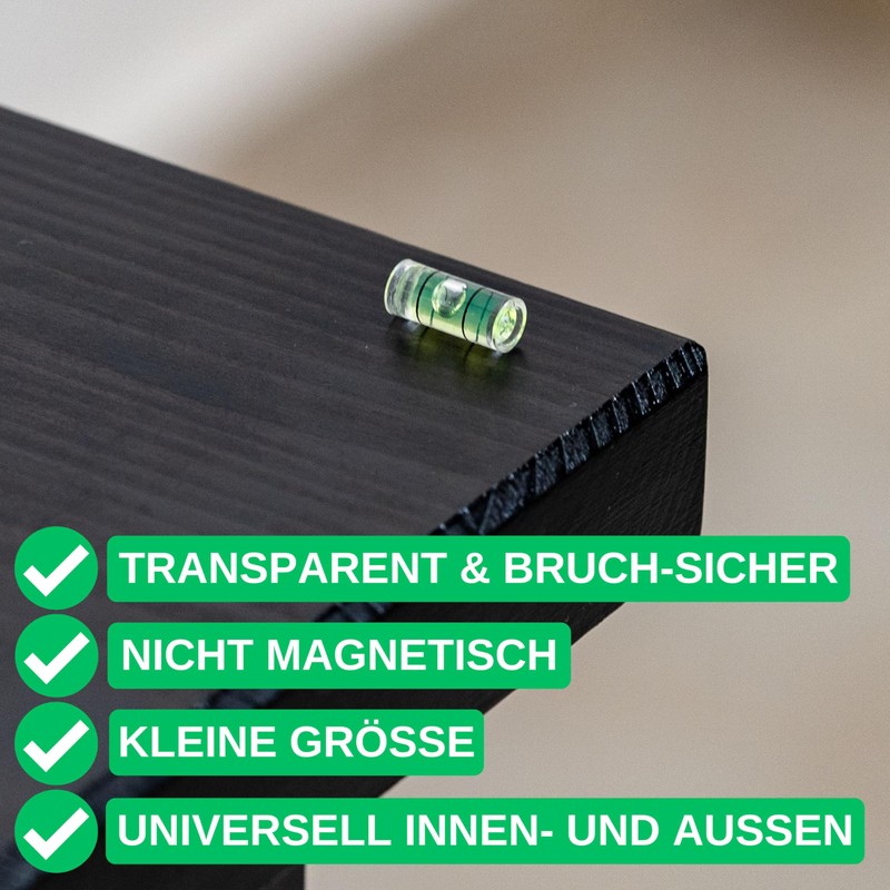 Tubular spirit level set, 10 pieces, with 12 x diameter