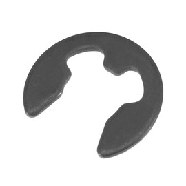 sourcing map E-Clip Circlip - 9mm External Retaining Shaft Snap Ring Carbon Steel Black 100pcs