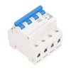 4P Miniature Circuit Breaker DIN Rail Mount Low Voltage Overload
