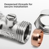 15mm Isolation Valves - Vancoco 10pcs Isolation Valves Compression Ends