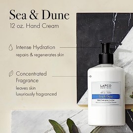 LAFCO NEW YORK Crema de manos, mar y duna – 12 oz – Restaura y repara la piel – Todo tipo de piel – Hipoalergénico, libre de sintético y libre de crue