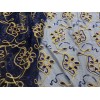 wowfabric4less123 Royal Blue Gold Multicolor Sequins embroidery Lace Fabric 50”