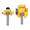 Tongue Groove Router Bit Set Adjustable T Shape 3 Teeth