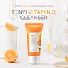 Hydrating Vitamin C Facial Cleanser, Deep Cleansing & Brightening Facial Wash, Moisturizing Facial Cleanser,
