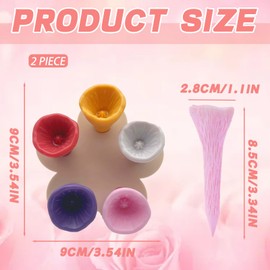 KSVFTB 10 Pcs Bee Watering Station, Bee Cups for Garden with Wooden Fixing Plate, Mini Drinking Cup for Verandahs for Garden Decor