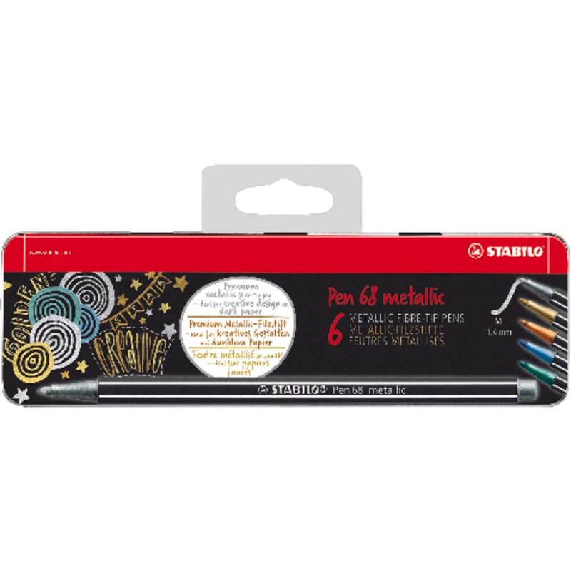 Metallic Premium Felt Tip Pen - STABILO Pen 68 Metallic