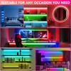 LED Strip Lights 65.6Ft(2 Rolls of 32.8ft), Dimmable 5050 RGB