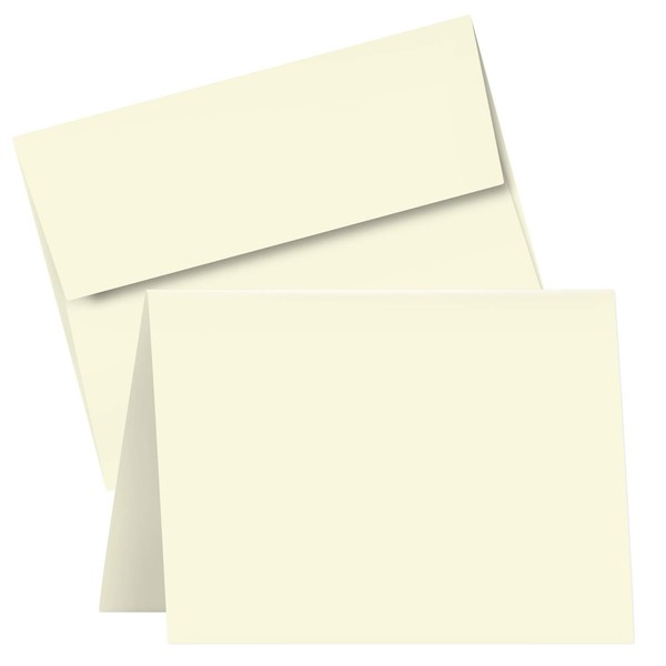 A6 Blank Cream Folding Greeting Cards | 4.5 x 6