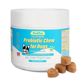 PerkPaw Probiotics for Dogs, Dog Probiotics for Diarrhea & Bowel Support, Digestive Enzymes Promotes Gut Health, Immunity Health & Itch Relief, Prebiotics and Probiotics (Chicken)