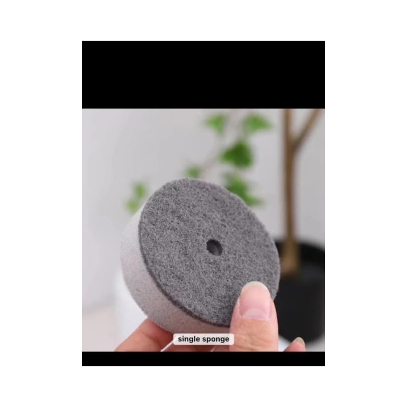 Kitchen cleaner sponge with Soap Dispenser and Easy Fill Design.