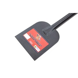 Bully Tools Heavy Duty Ice Scraper with D-Grip Handle - Steel Head and Floor Scraper with Long Handle for Driveway, 11-Gauge Steel Flat Head Shovel and Tool Ice Edging Shovel for Sidewalks, 46-inches