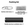 Dryer Vent Hose, 4inch 16FT Flexible Aluminum Pipe with Two