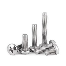 SYDARSYN Phillips Round Head Screws Stainless Steel Phillips Machine Screws M6 x 6 mm (Pack of 20)