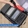 Olosar Suitcase Organizer, Travel Luggage Organizer Portable Hanging Travel Shelves