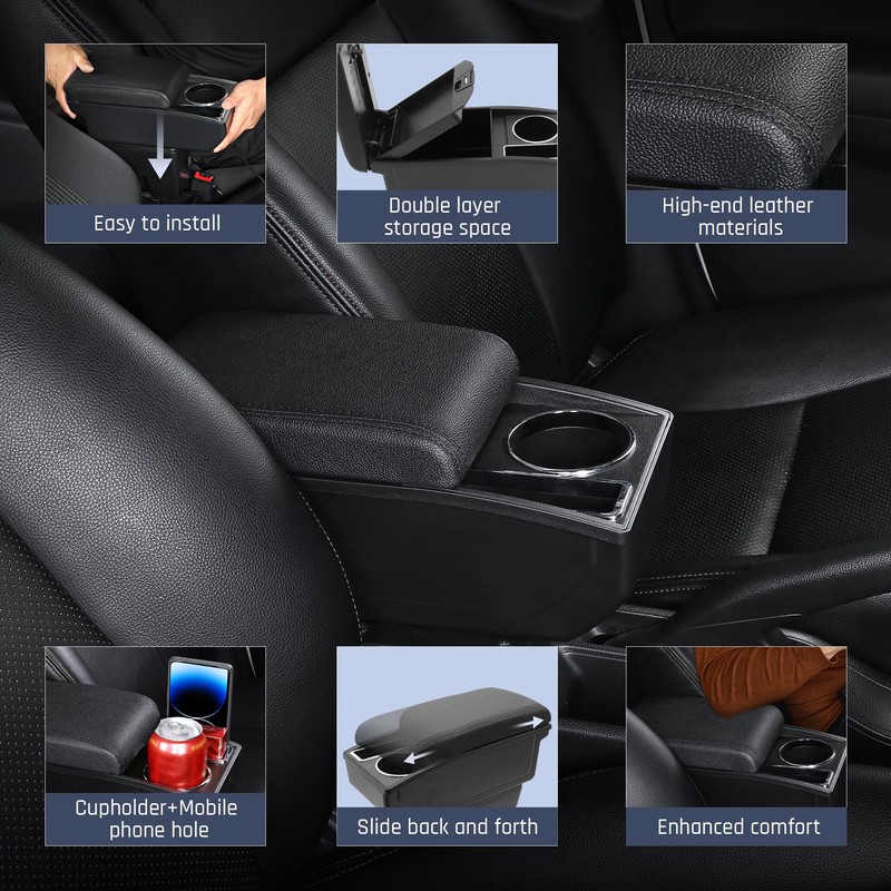 YJYWZH Car Armrest Box for Toyota bB Scion xB 2004