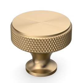 Coinkoly 20 Pack Champagne Bronze Knurled Cabinet Knobs for Dresser Drawer Pulls Brass Cupboard Hardware for Cabinets CK0029