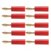 10PCS Banana Plugs 4mm Audio Jack Connector Solderless Six Blade