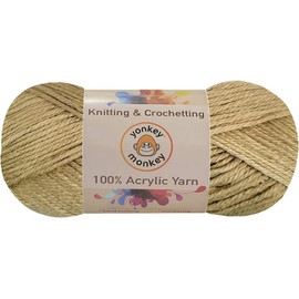 Acrylic Fancy Yarn 3-Pack by Yonkey Monkey 300gr Knitting Crochet DIY Art Craft (Chestnut 81)