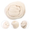 Artibetter Natural Wool Roving Felting Wool Yarn Roving Fibre Wool