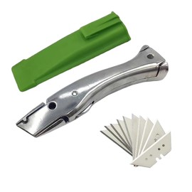 Dolphin Shaped Stainless Steel Knife Dolphin PVC Zinc-aluminum Alloy Handle Roll Floor Cutter Knife Wallpaper Carpet Cutting Tool with 10pcs Blade (2)