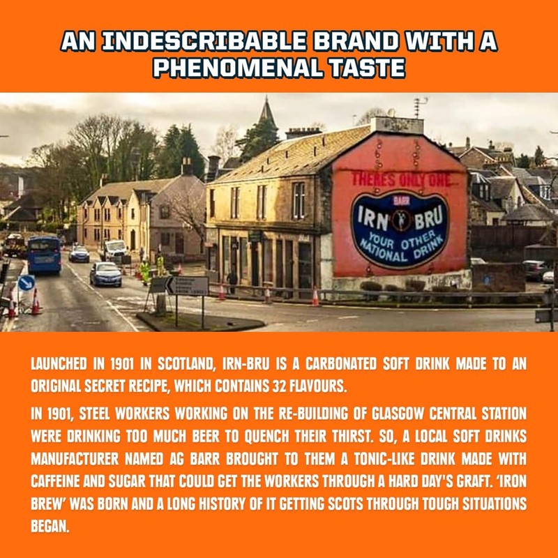 Irn-Bru Bottles, 16.9 Fl Oz (Pack of 12)