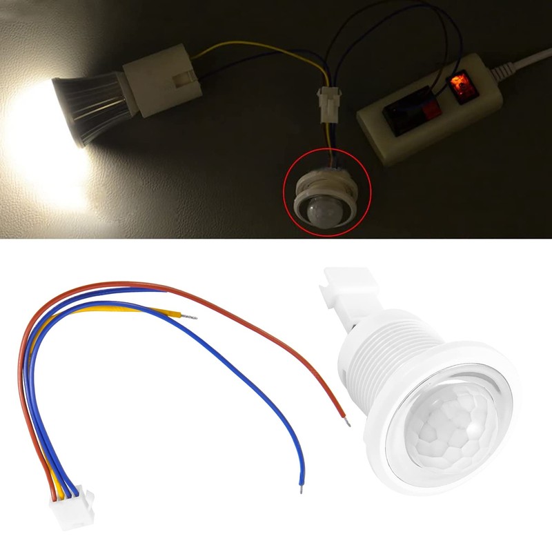 NIZEAMI Mini PIR Infrared Motion Sensor Detection 220V Adjustable Time