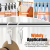 Kyuionty 12 Pcs Plastic Swivel Hanging Hooks Super Strong Rotating