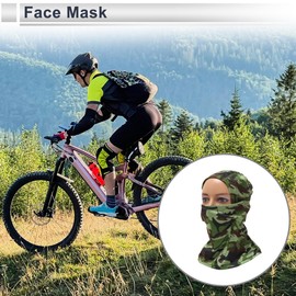 REPAIROCK Full Face Mask Polyester Camouflage Face Cover Windproof,Quick-Drying Army Green 1 Pcs