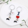 HUAAPLEGO 2Pcs Cute Alloy Enamel Pets Dog Keychain Puppy Key