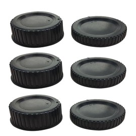 SEWACC 5set Rear Lens Cap Camera Body Cover Protects Against Moisture Dust Black Material Compatible Cameras